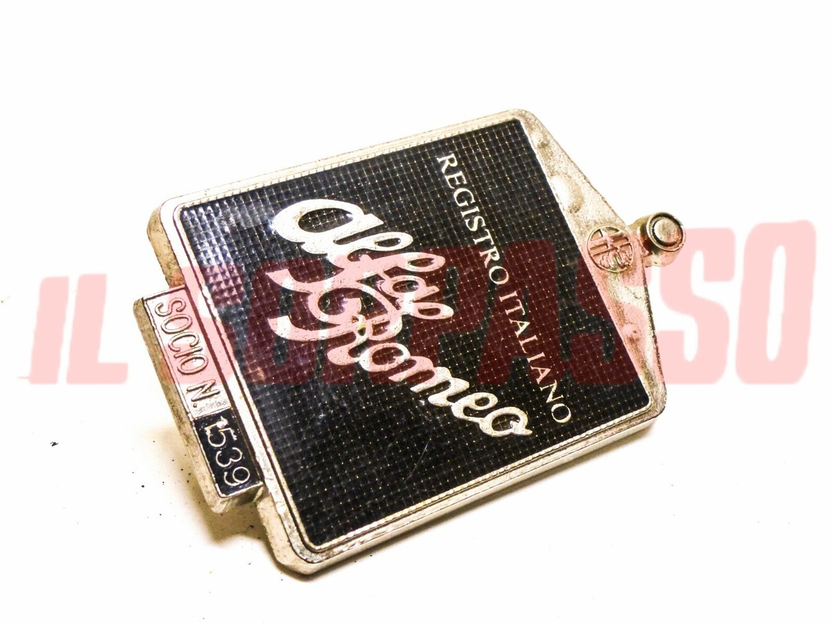 Alfa Romeo Emblem Italian Register Member 1539 Alfa 6C 8C Alfa Romeo Emblem Italian Register Member 1539 Alfa 6C 8C