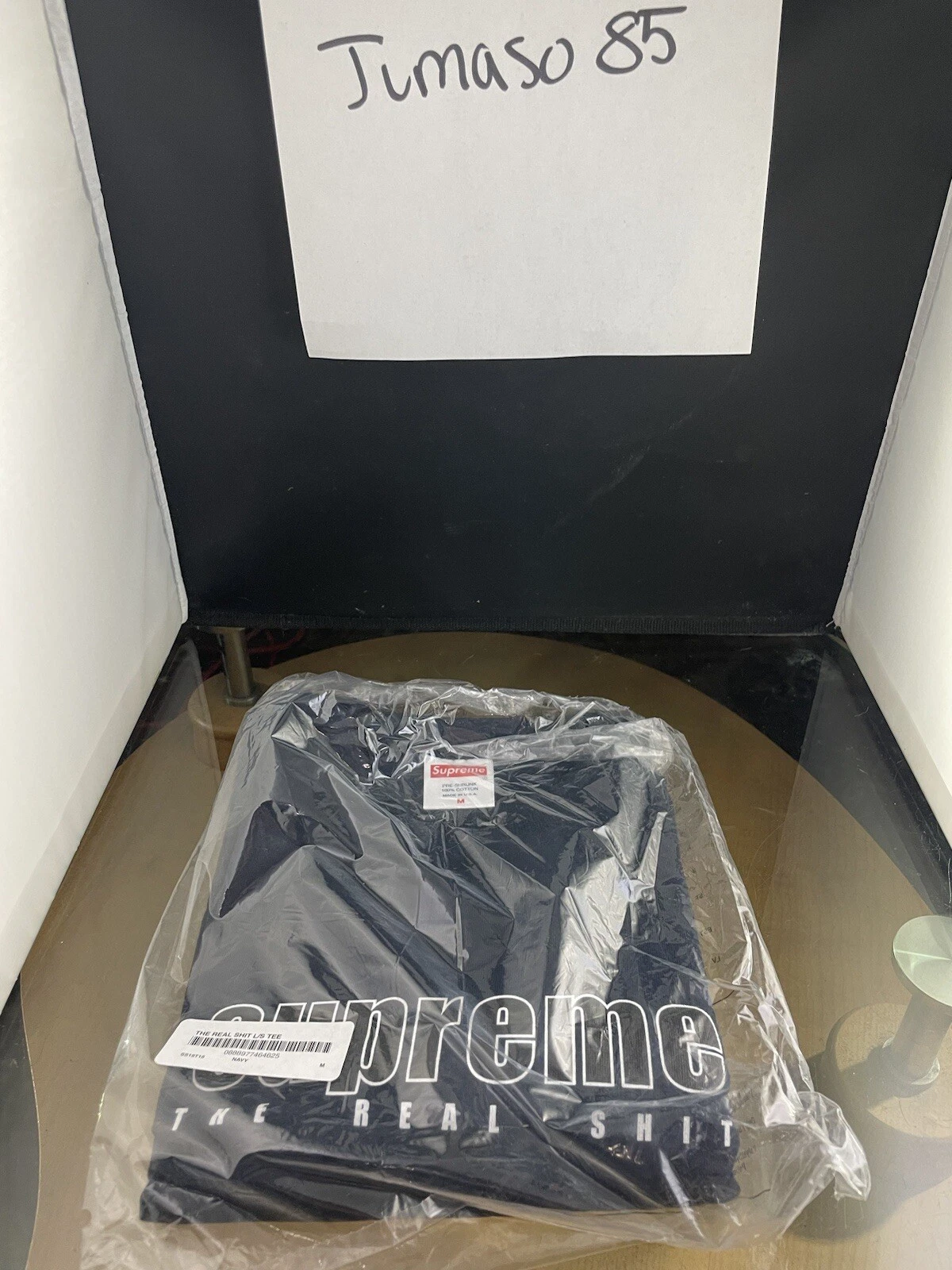 Supreme The Real S**t manches longues taille M bleu marine