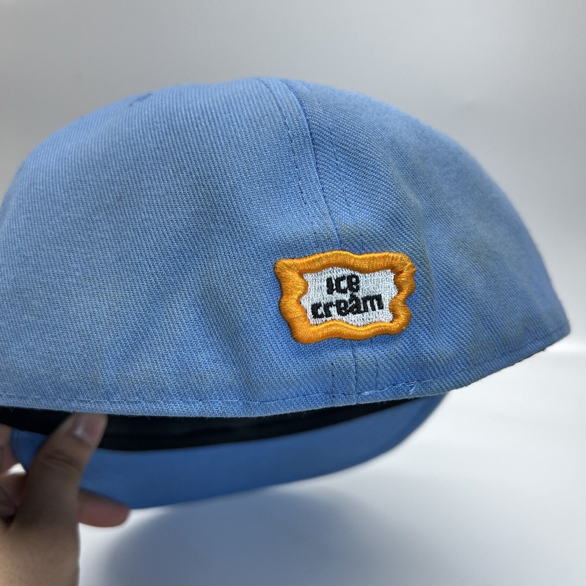 ICECREAME コラボ キャップ Ice Cream x New Era Fitted Cap Hat 7 7/8 63cm Dog Blue