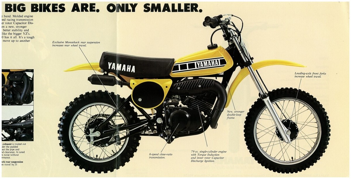 YAMAHA Brochure YZ80 F 1979 Minibike Catalog REPRO YZ80F | eBay