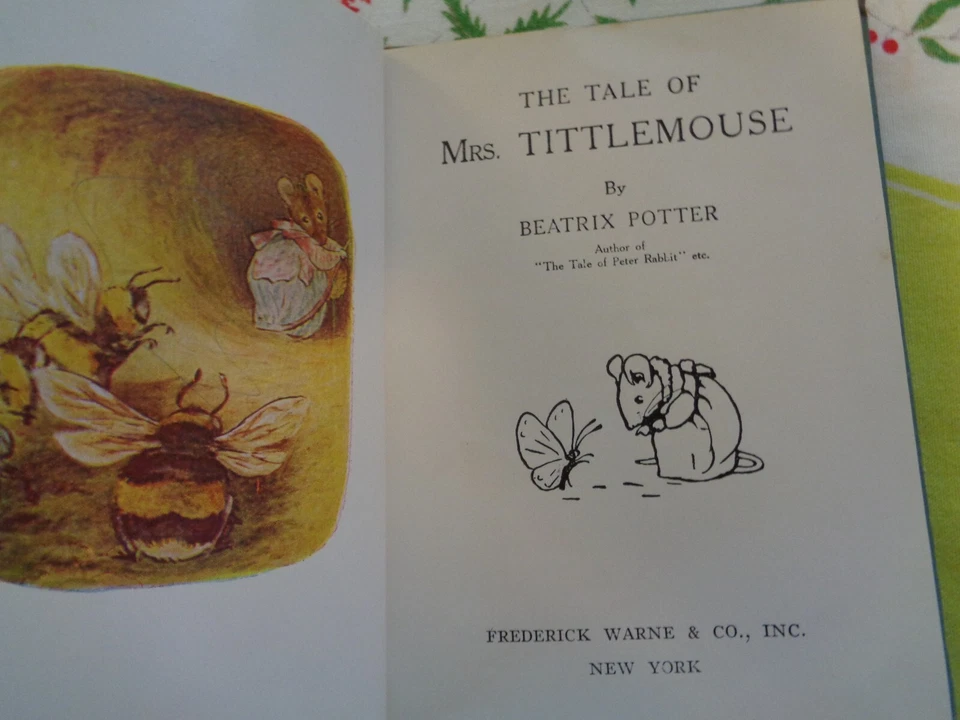 The Tale of Mrs. Tittlemouse by Beatrix Potter, Copyright 1910, Renewed 1938 - Image 3 of 4