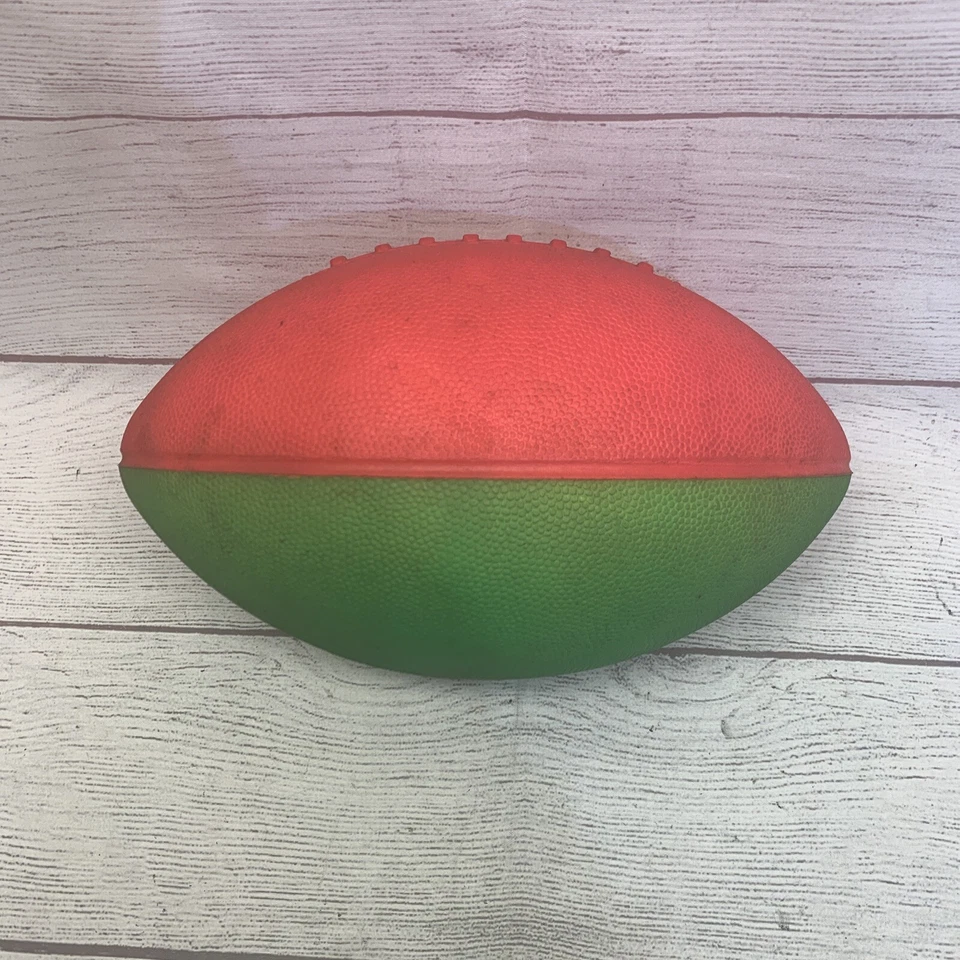 Винтажный оригинальный Parker Brothers официальный NERF зеленый розовый футбол сделано в США - Изображение 4 из 4
