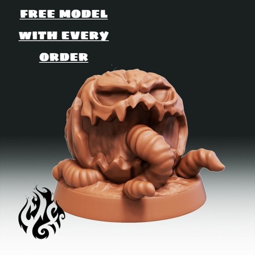 8K Resin Crippled God Foundry Pumpkin Mimic Model For D&D, Role-Play