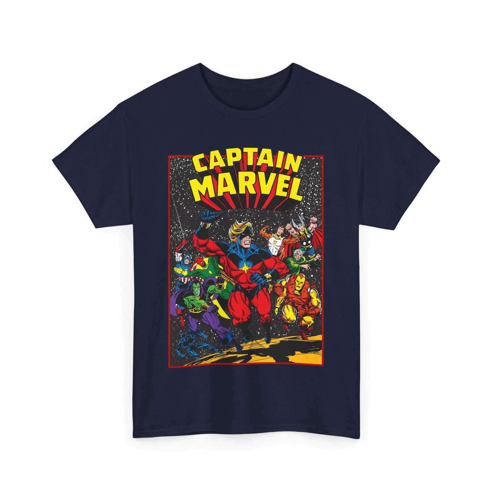 Captain Marvel T-Shirt - Marvel Comics - Jim Starlin Art - Mar-Vell - Kree