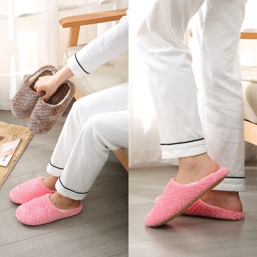 Men Women House Slippers Indoor Warm Comfort Memory Foam Home Shoes - Picture 6 of 17