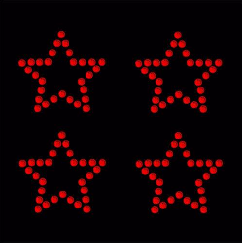 30 Rhinestone Stars iron-on diamante transfer crystal stone bling motif applique - Picture 15 of 15
