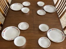 12 Pc Corelle Orchard Delight Dinnerware Dish Set Dinner Plate Bowl
