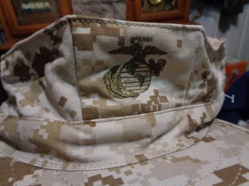 8 POINT COVER HAT CAP DESERT TAN MARPAT USMC MARINE SIZE LARGE NEW WITH TAG L - Picture 6 of 11