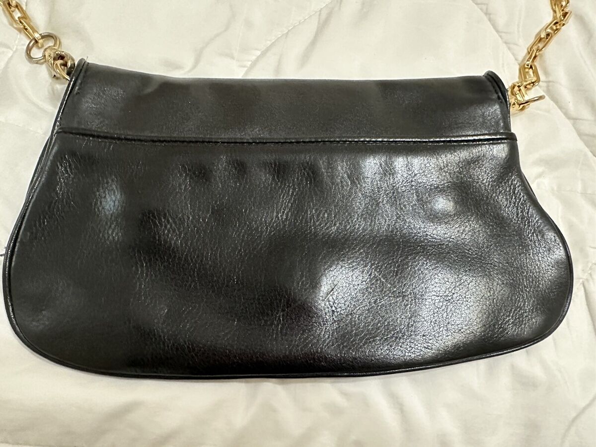 Tory burch Gold Metal logo Black leather Crossbag or handbag Tory burch Gold Metal logo Black leather Crossbag or handbag