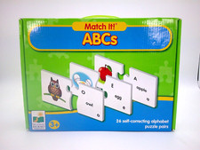 Match It ABCs Puzzle -26 Self Correcting Puzzles - Learning Journey USED