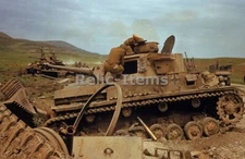 WW2 Picture Photo German Tank destroyed in The Battle of El Guettar Tunisia 1510