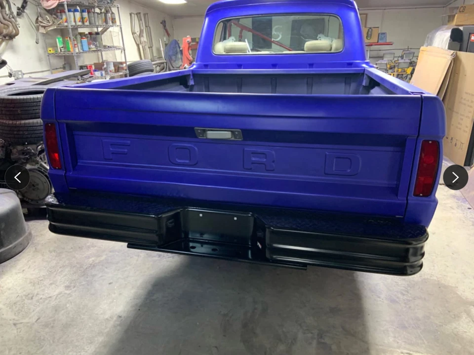 Westin Fey Diamondstep 后保险杠黑色钢 67-97 适合道奇福特 GMC 雪佛兰 — 第 2/4 张图片