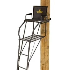 Rivers Edge Bowman LS 1-Man Ladder Stand, 19’5” Height, Lockdown Strap System