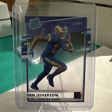 2020 Panini Chronicles - Clearly Donruss Rated Rookie Blue Van Jefferson /99 (RC