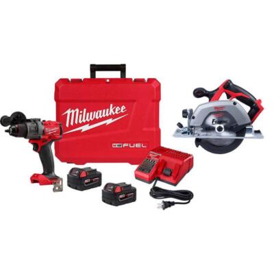 Milwaukee Drill/Driver Kit 1/2'' 18V Brushless Cordless w/ 6-1/2'' Circular Saw