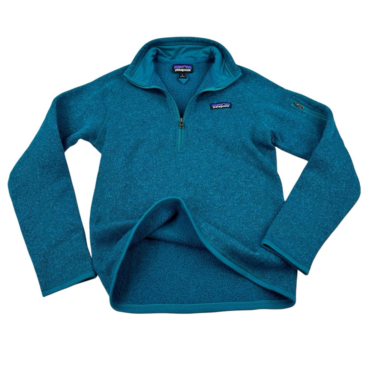 Patagonia Women's Better Sweater 1/4 Zip Pullover Industrial Green