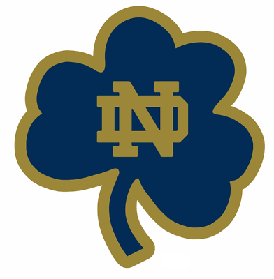 Notre Dame Fighting Irish – 2 Magneti Da Auto/Frigo 12,7x23 Cm – Logo Fustellato Ufficiale Resistente Alle Intemperie