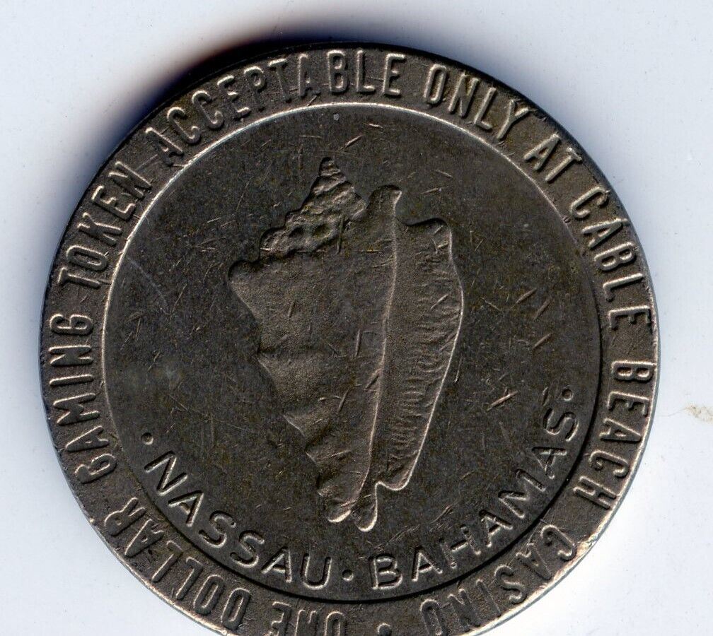1.00 Casino Slot Token Cable Beach Casino; Nassau, Bahamas eBay