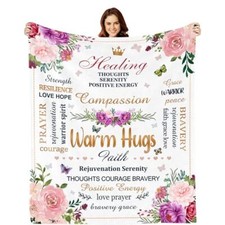 Inspirational Gifts for Women Healing Blanket, Get Well Gifts 50"x60" Warm Hugs