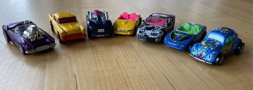 1970-90's Vintage Hot Wheels - Lot of 7 - VW Beetle, '55 Chevy, Cool Colors - Picture 12 of 12