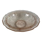 Jeannette Glass Co. Pink Depression Glass Flower & Cherry Blossoms Design Bowl