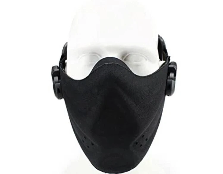 Máscara de Airsoft de Paintball de Protección Media Cara Malla Metálica Calavera Disfraz de Juegos con disfraces Foto 2 de 4