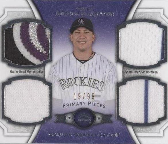 2012 Topps Museum Collection - Carlos Gonzalez #PPQR-CG - 1 of 1
