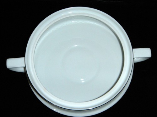 Vintage SCHIRNDING BAVARIA SCG54 Embossed White China with Platinum Rim - Picture 61 of 75