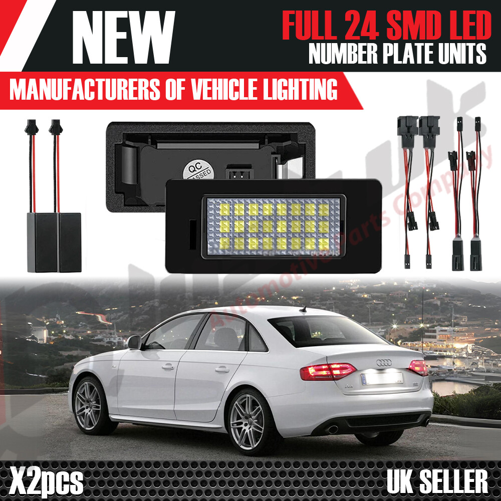 x2pc AUDI TT MK2 A4 S4 B8 A5 LED LICENSE Number Plate Light Error
