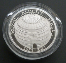 UK Piedfort Silver Proof &pound;5 Coin Albert Hall 150th Anniversary 2021 Royal Mint