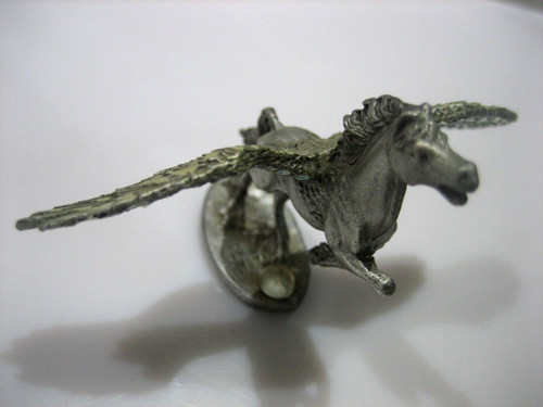 Partha Rawcliffe Pewter Pegasus Figurine Crystal Winged Flying Horse