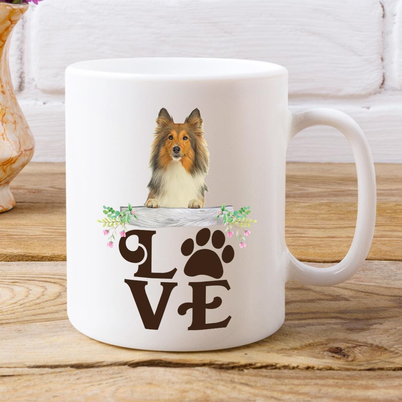 Sheltie Coffee Mug Mug Dog Name New Pet Gift Mug Custom Dog Gift Mug Personalize