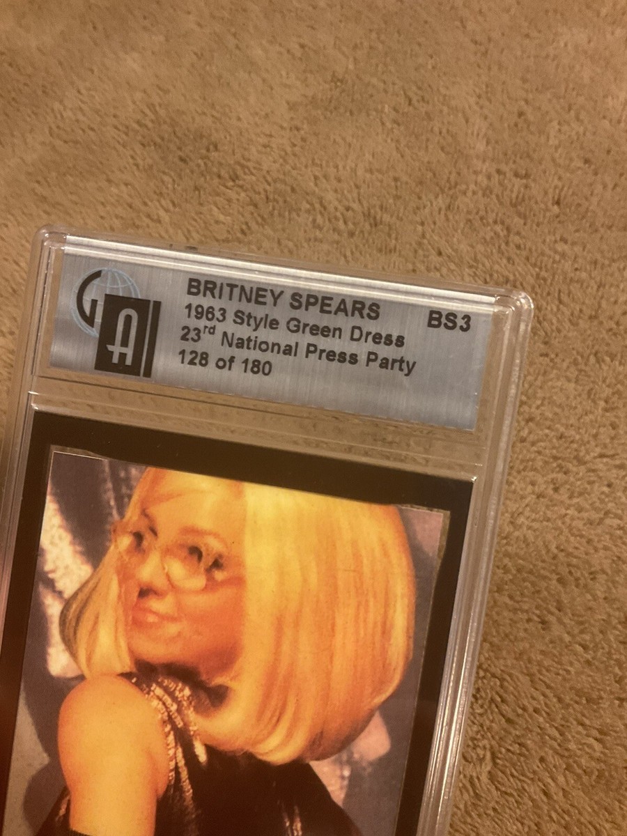 BRITNEY SPEARS AUTHENTIC WORN RELIC SWATCH 1963 DRESS WARDROBE