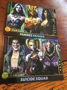 2-FOIL-Team-Cards-Injustice-Series-2-Arcade-Game-Femmes-Fatales-Suicide-Squad