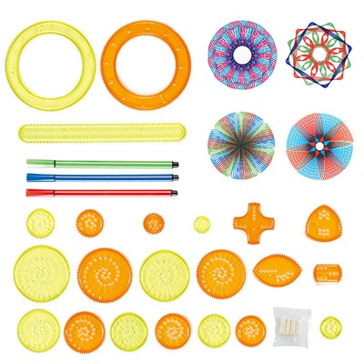 27 PCS Spirograph Geometric Drawing Design Set Creativity Kit Kids Art Gift Set