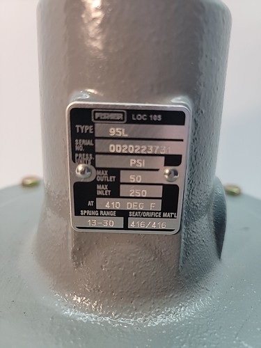 Fisher Valvola Regolatore Tipo 95L Misura 3/4” Nuova - Foto 9 di 9