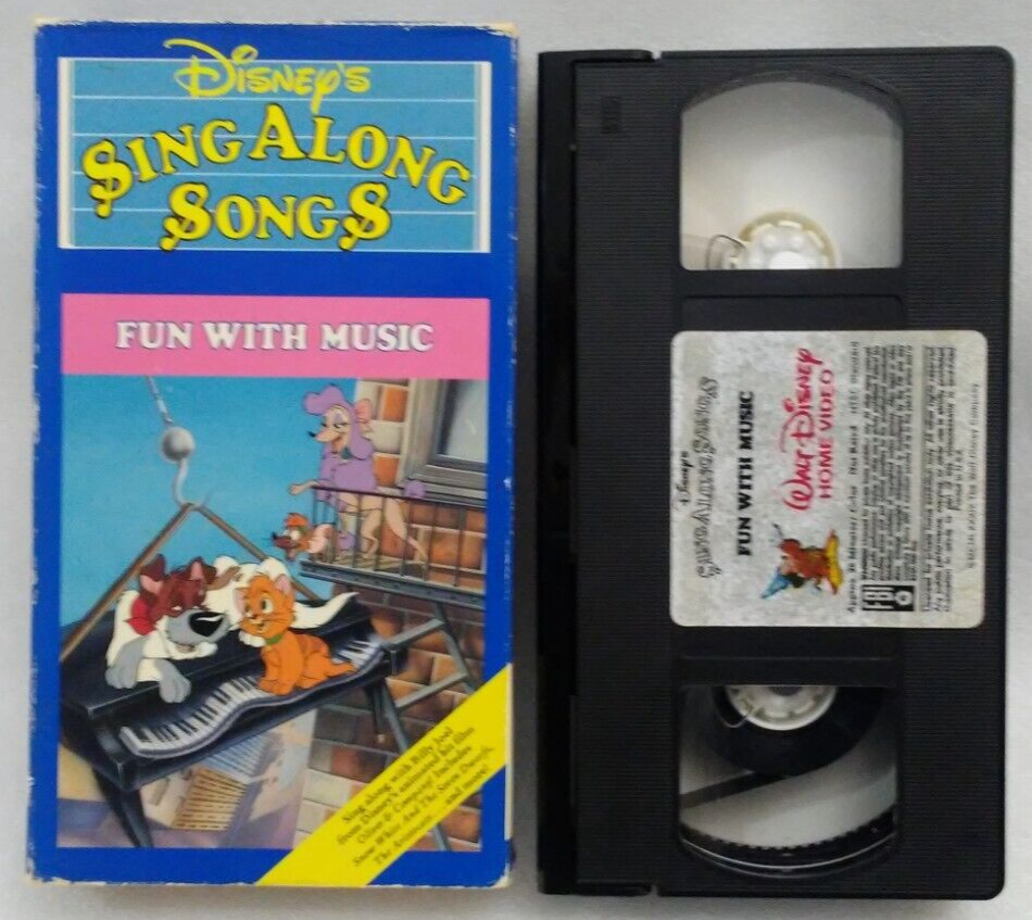 VHS Disneys Sing Along Songs - Fun With Music (VHS, 1989 VHS Disneys Sing Along Songs - Fun With Music (VHS, 1989