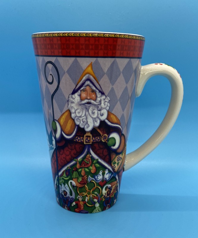 JIM SHORE, Holiday Traditions, Certified International, 20oz Santa Mug
