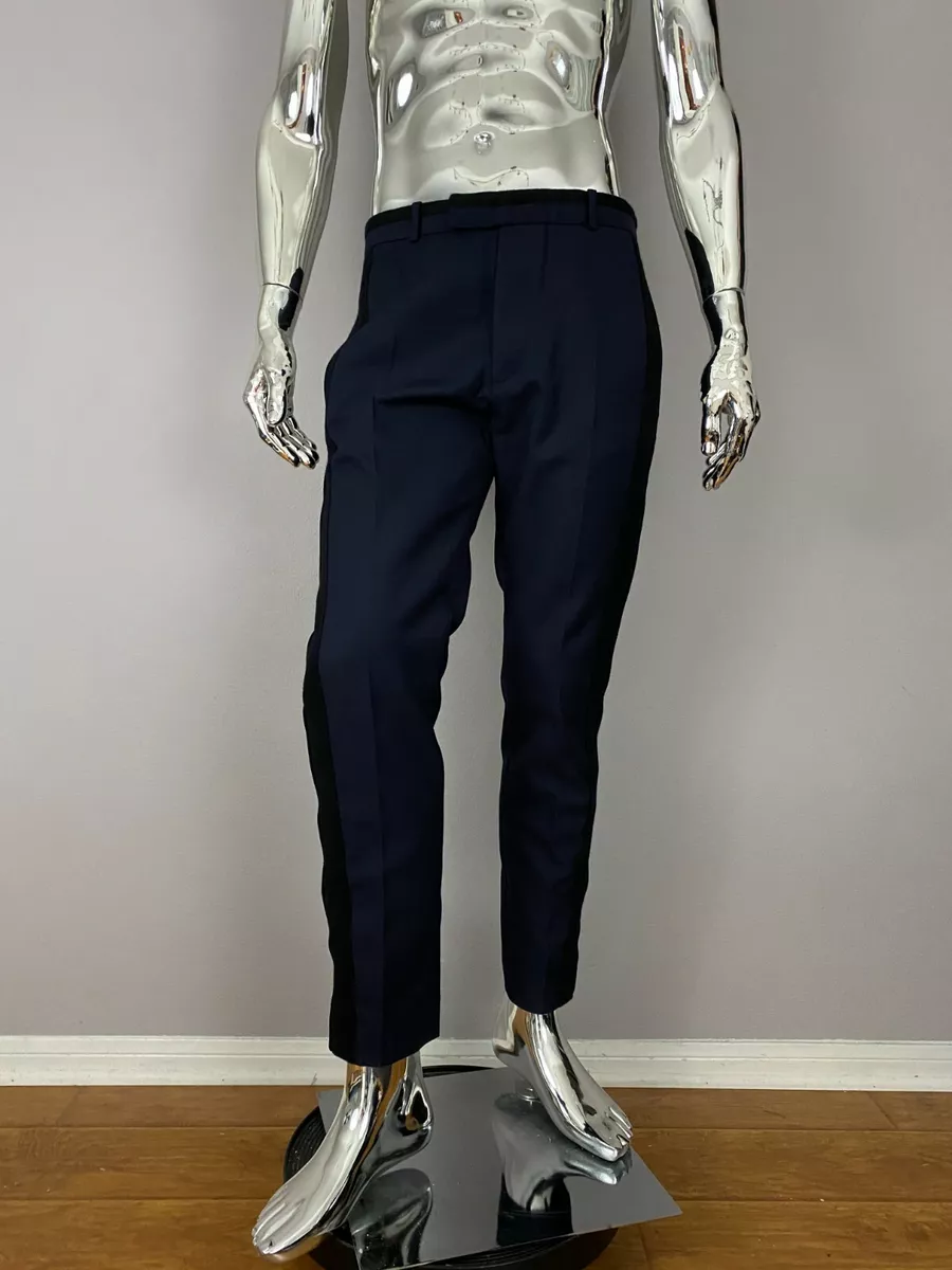 New Diesel Black Gold Blue Trouser Pants Size 44 Retail $395