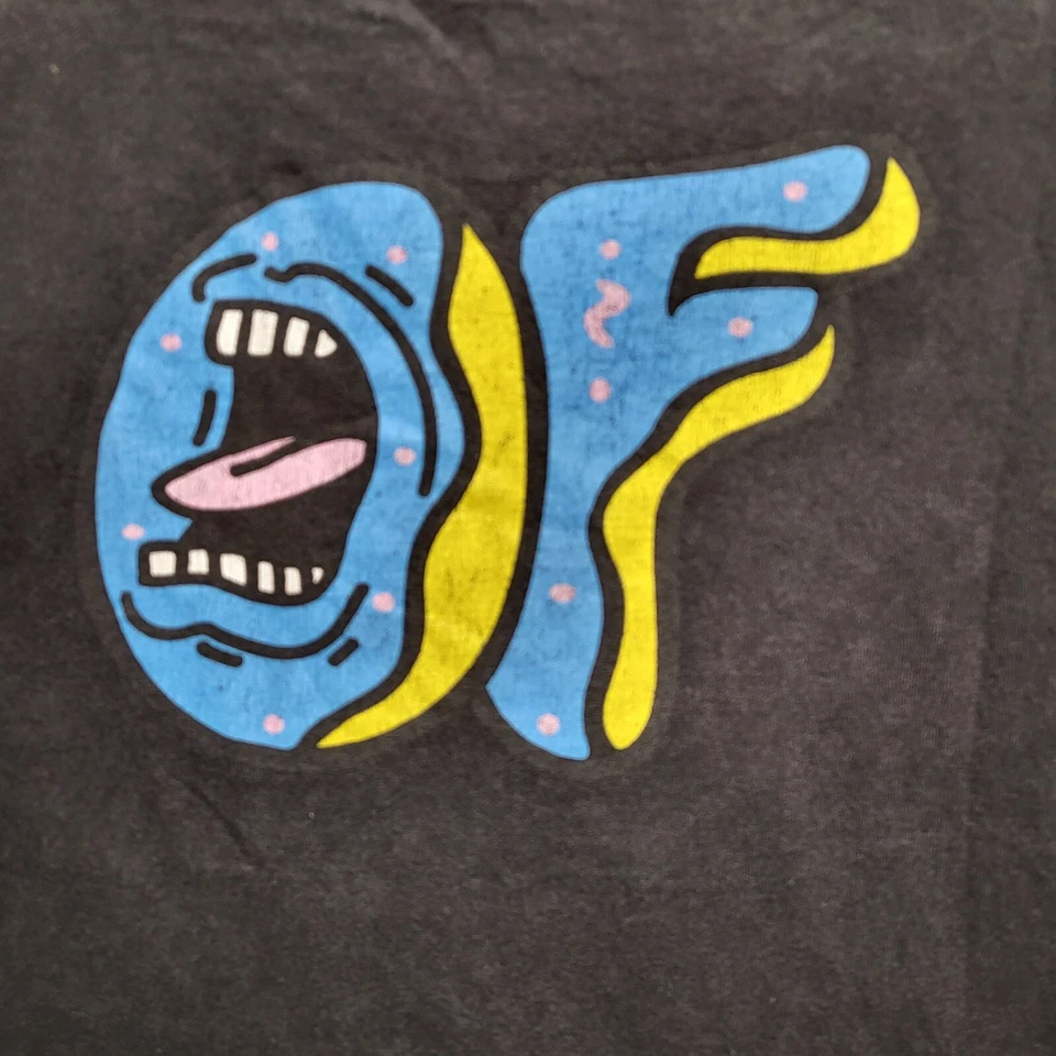 Camisa Santa Cruz Skateboards Hombres Mediana Negra Logo Odd Future Y2K Camiseta Foto 3 de 4