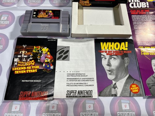 SUPER MARIO RPG LEGEND OF SEVEN STARS CIB Complete Good Shape SNES - Picture 10 of 21