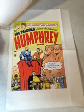 HUMPHREY #4 COVER ART original comic cover proof 1948 w/PRINTER INVOICE PALOOKA