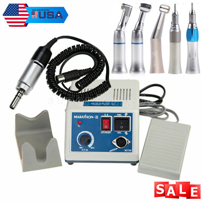 Dental Electric Micromotor Marathon Polisher /Contra Angle /Straight Handpiece
