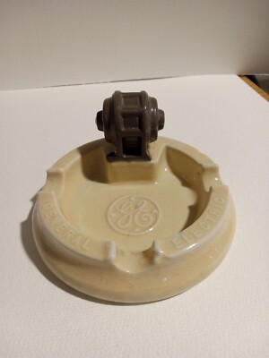 Vintage GE General Electric Motors Ashtray Industrial Design Collectible