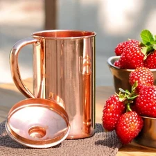 Pure Copper Pitcher Ayurvedic Health Benefits 2 Liter Handcrafted 67.62 Oz