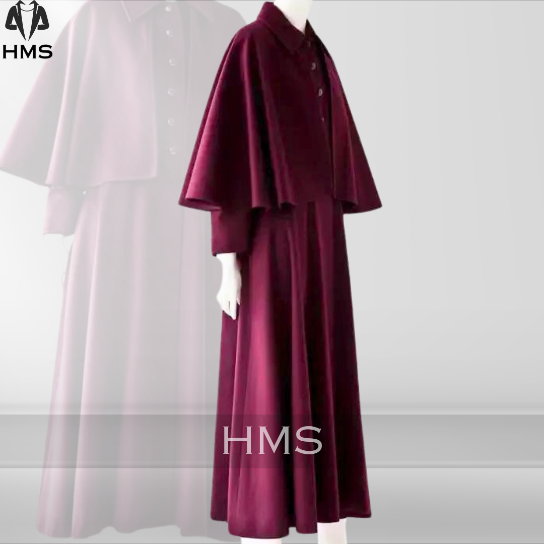 SAINT LAURENT Cappotto e mantello Inverness 100% lana New Yves St. Laurent eleva il tuo guardaroba