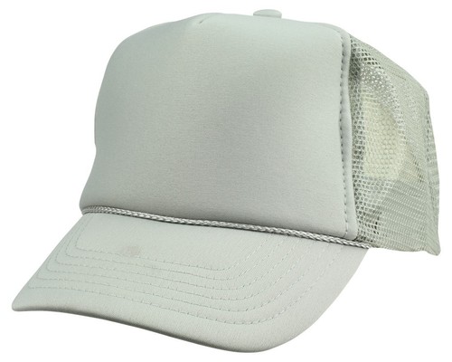 Youth Trucker Hat Ball Cap Mesh Kids Blank Plain S XS Red Blue Gray Black White - Picture 26 of 110