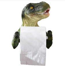 Dinosaur Toilet Paper Holder Wall Mount, Dino Towel Holder for Bathroom Wall ...