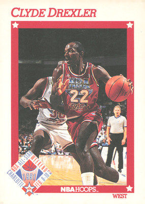 1991-92 NBA Hoops - #262 Clyde Drexler Trailblazers