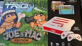 Retro-Bit Super Retro Trio+ Plus Joe & Mac Console Game Collection Genesis SNES